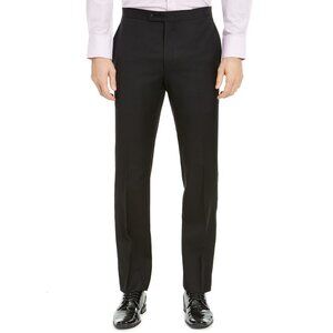 Lauren Ralph Lauren Men's Classic-Fit Black Stretch Solid Tuxedo Pants B4HP $190